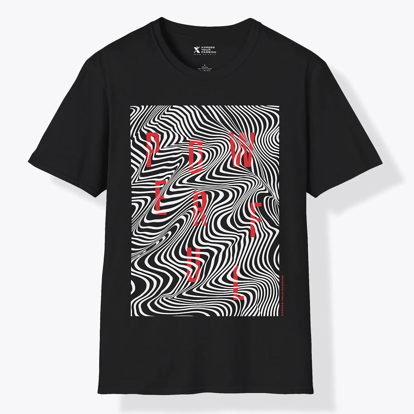 Xpress Your Passion Powerful | Between The Lines T-Shirt Black / S