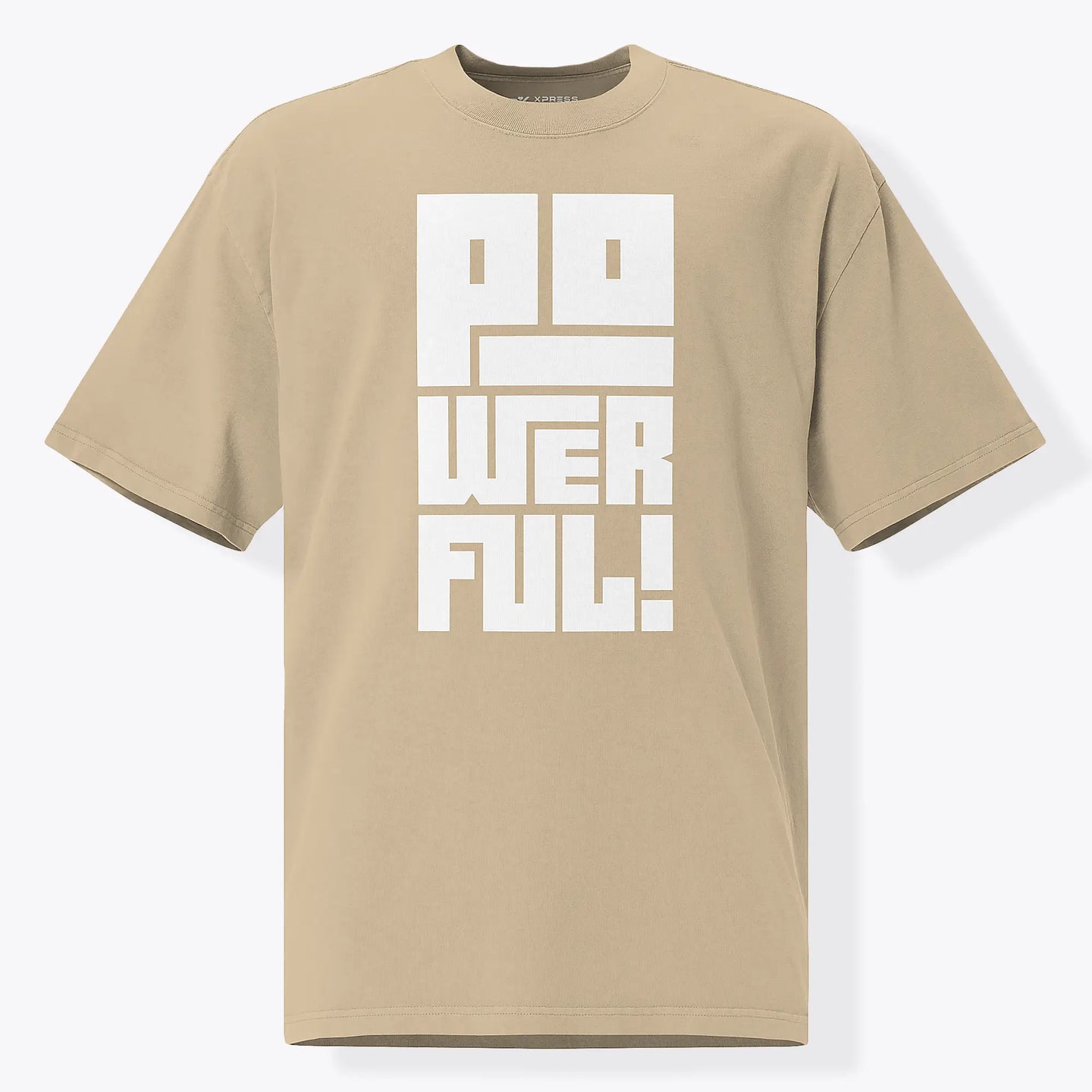 Xpress Your Passion Powerful | Bold (Oversized Boxy) T-shirt Faded Khaki / S