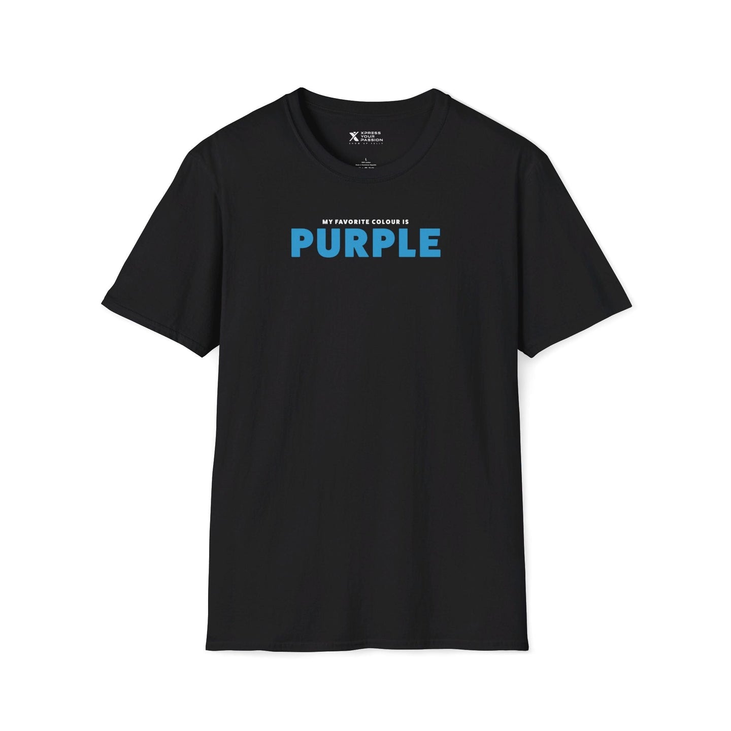 Xpress Your Passion Purple Blue T-Shirt Black / S