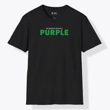Xpress Your Passion Purple Green T-Shirt Black / S