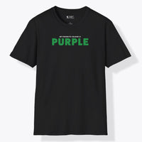 Xpress Your Passion Purple Green T-Shirt Black / S