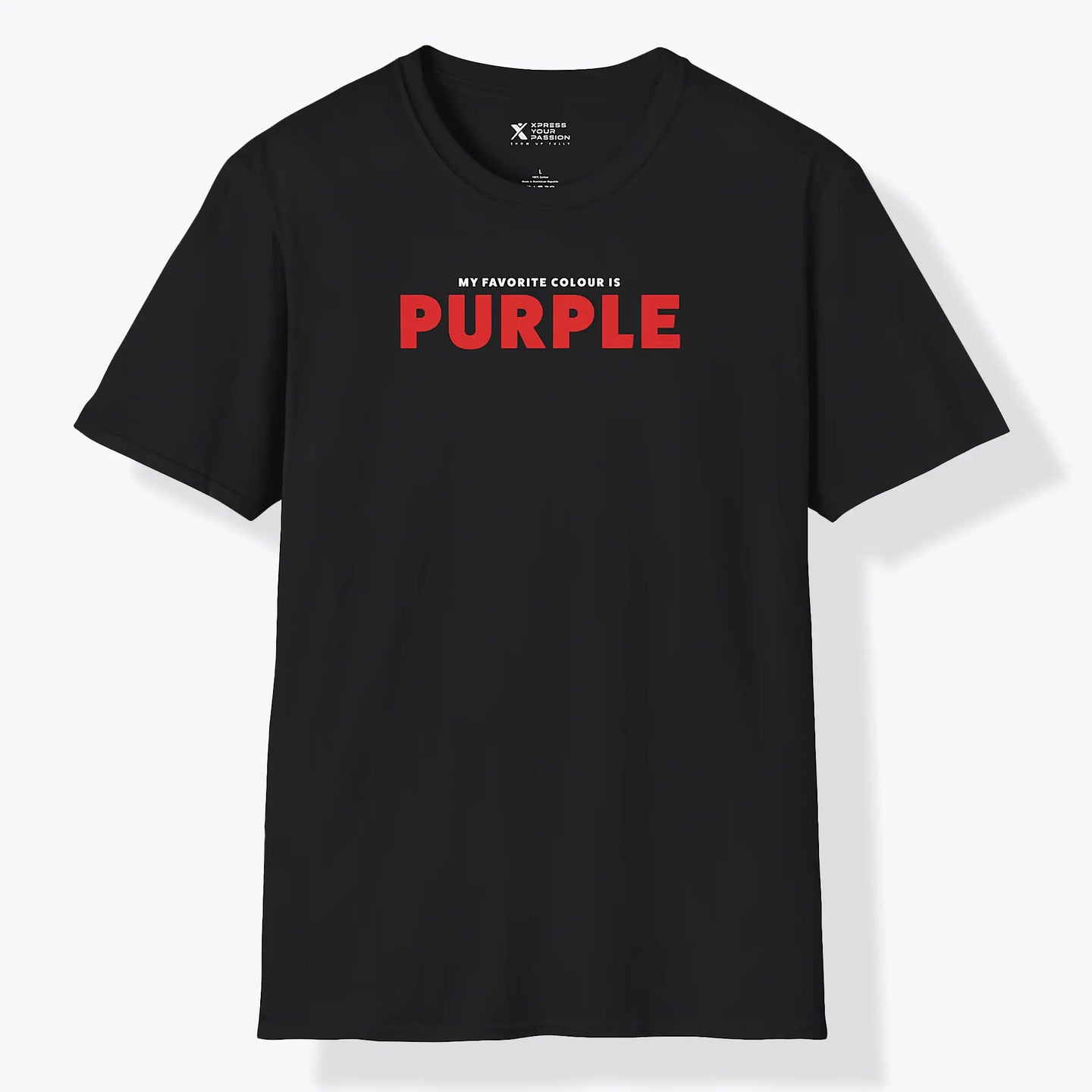 Xpress Your Passion Purple Red T-Shirt Black / S