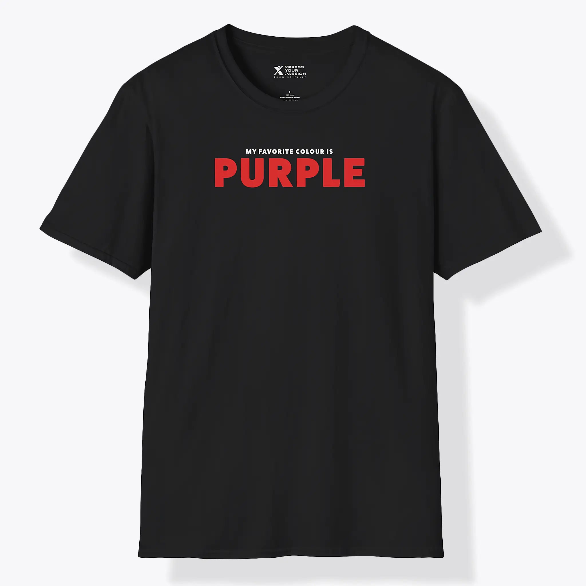 Xpress Your Passion Purple Red T-Shirt Black / S