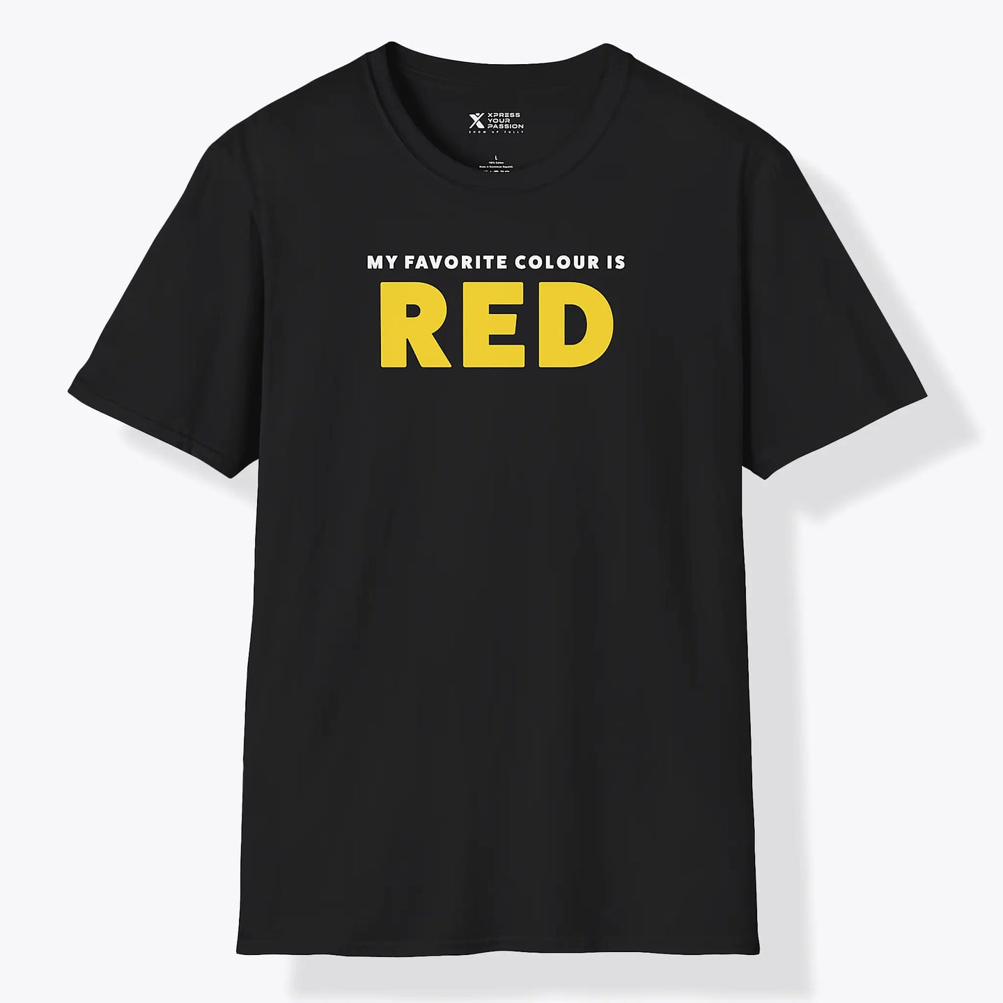 Xpress Your Passion Red Yellow T-Shirt Black / S