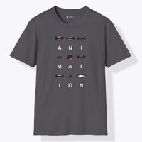 Xpress Your Passion Say Animation T-Shirt Charcoal / S