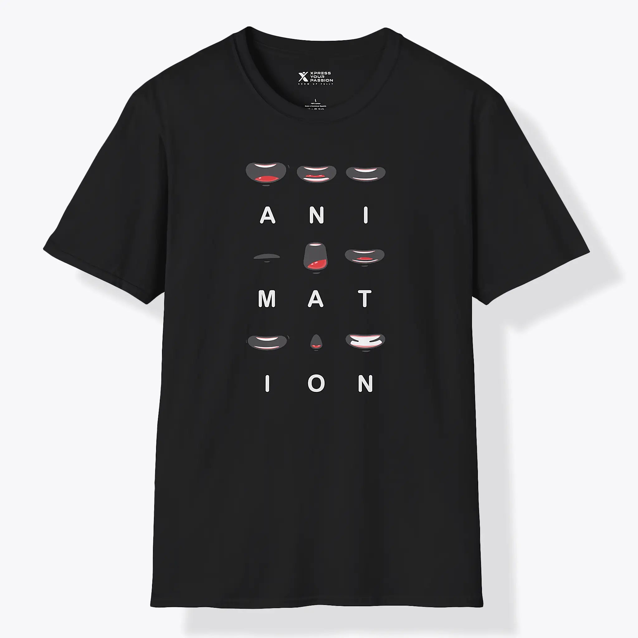 Xpress Your Passion Say Animation T-Shirt Black / S