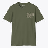 Xpress Your Passion Say Less. Do More. Repeat. T-Shirt Military Green / S