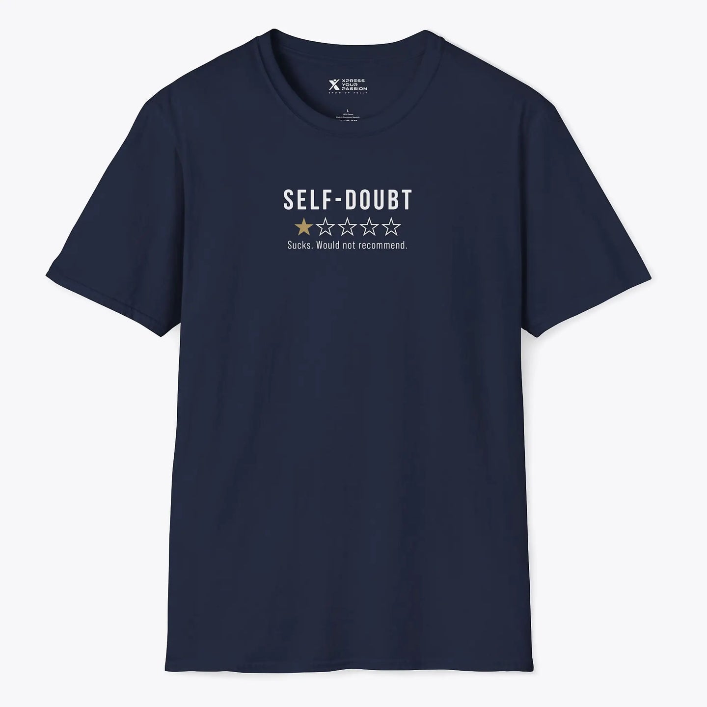 Xpress Your Passion Self-doubt Review T-Shirt Navy / S