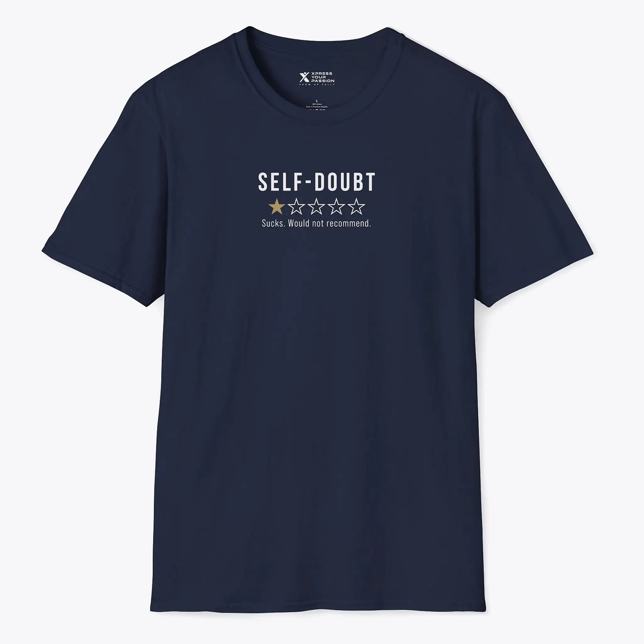 Xpress Your Passion Self-doubt Review T-Shirt Navy / S