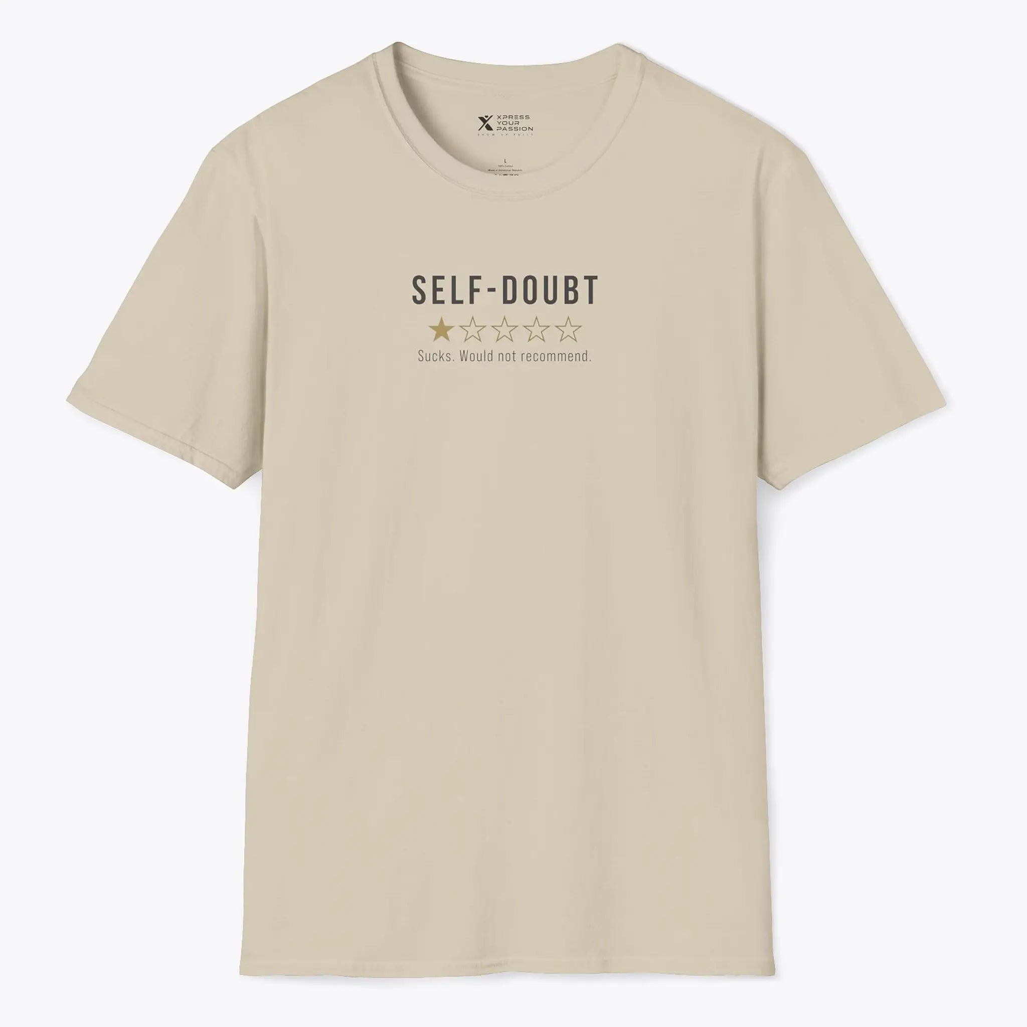 Xpress Your Passion Self-doubt Review T-Shirt Sand / S