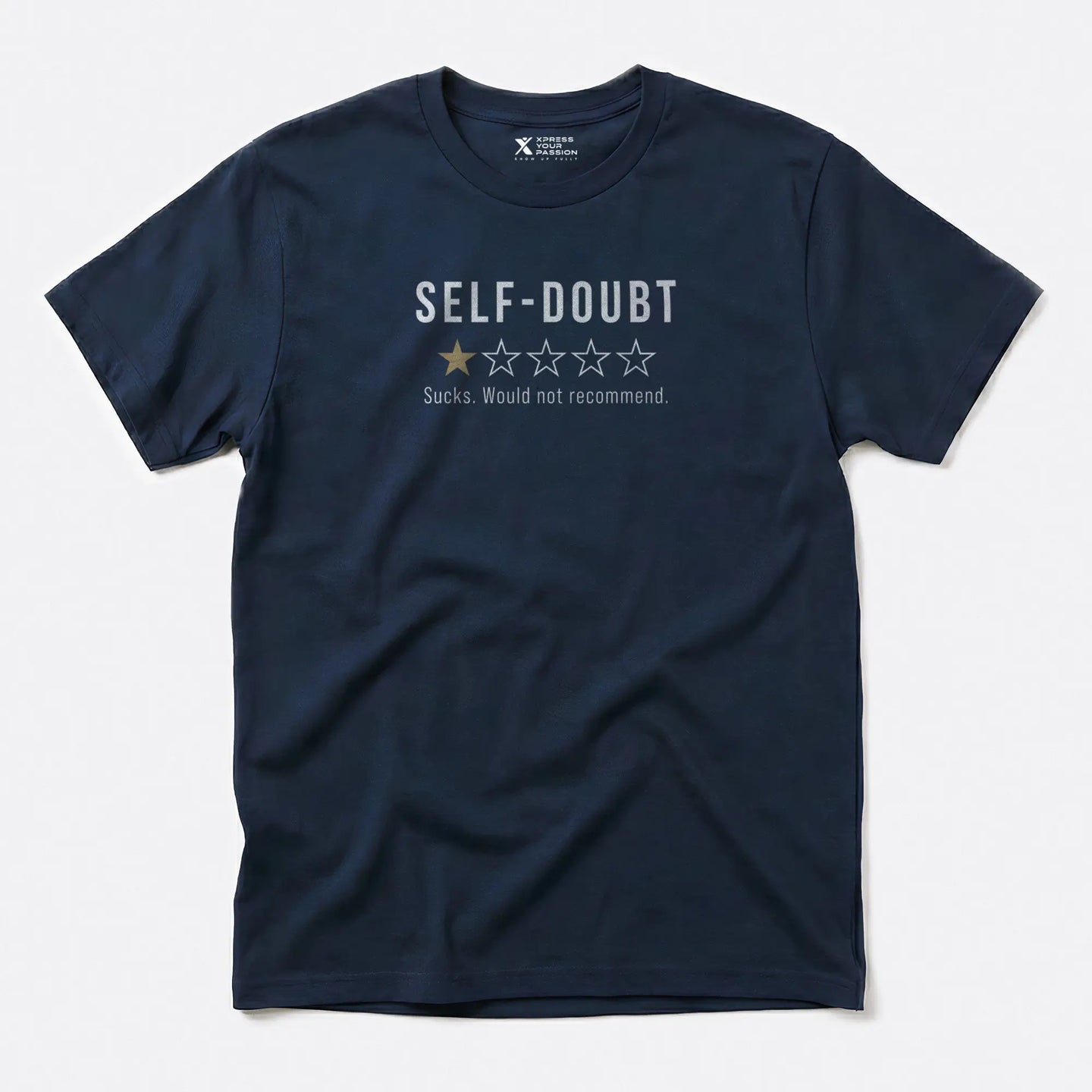 Xpress Your Passion Self-doubt Review T-Shirt Navy / S