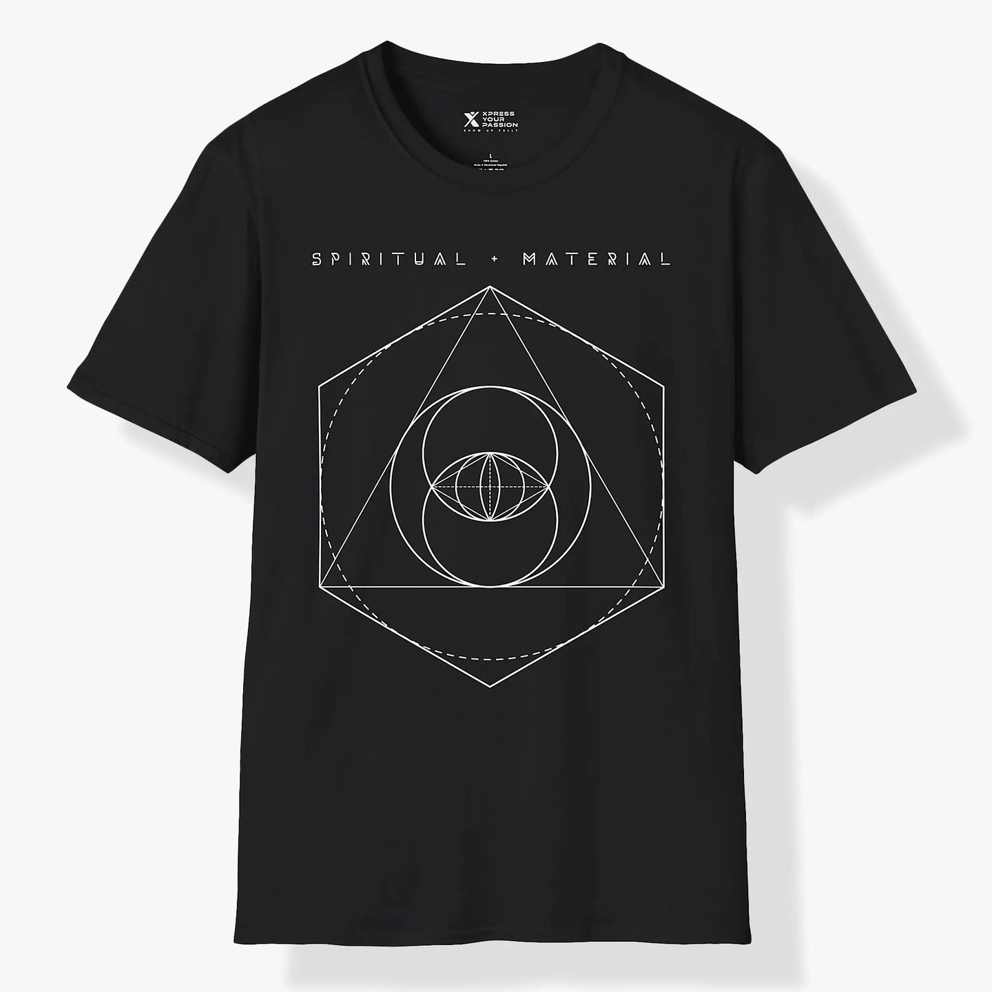 Xpress Your Passion Spirit + Material | Divine Proportions T-Shirt Black / S