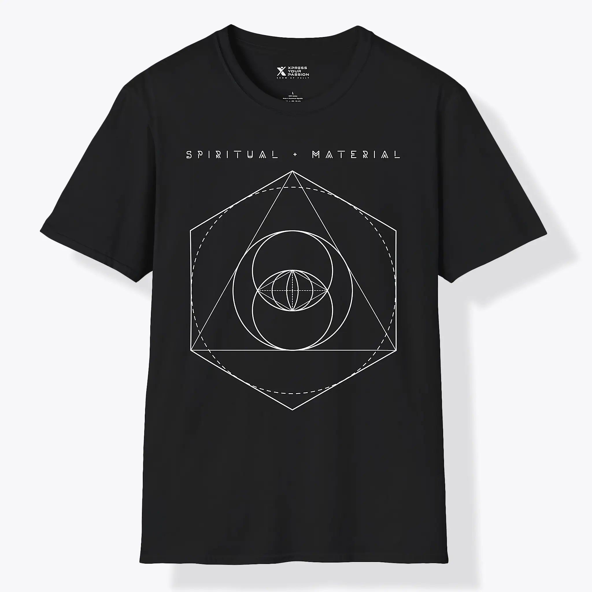 Xpress Your Passion Spirit + Material | Divine Proportions T-Shirt Black / S