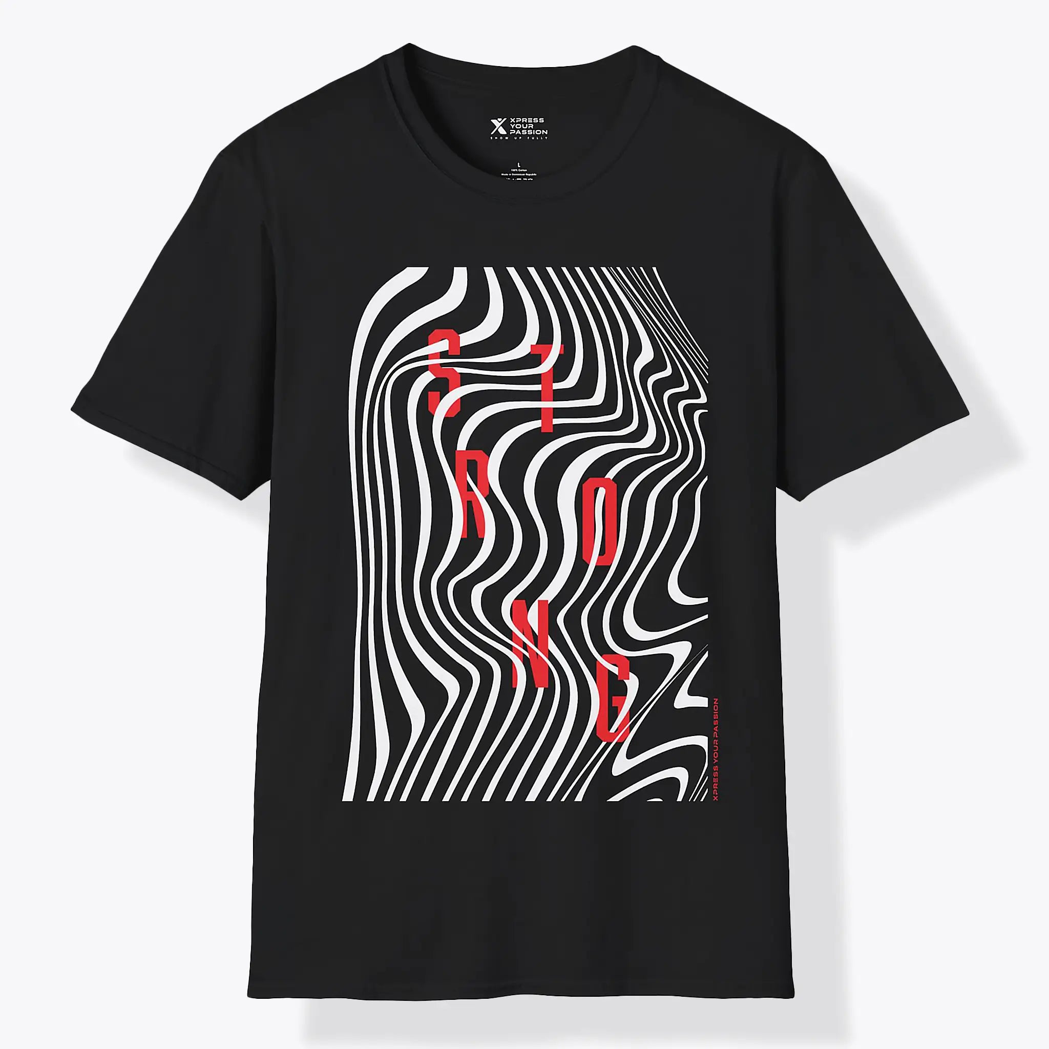 Xpress Your Passion Strong | Between The Lines T-Shirt Black / S