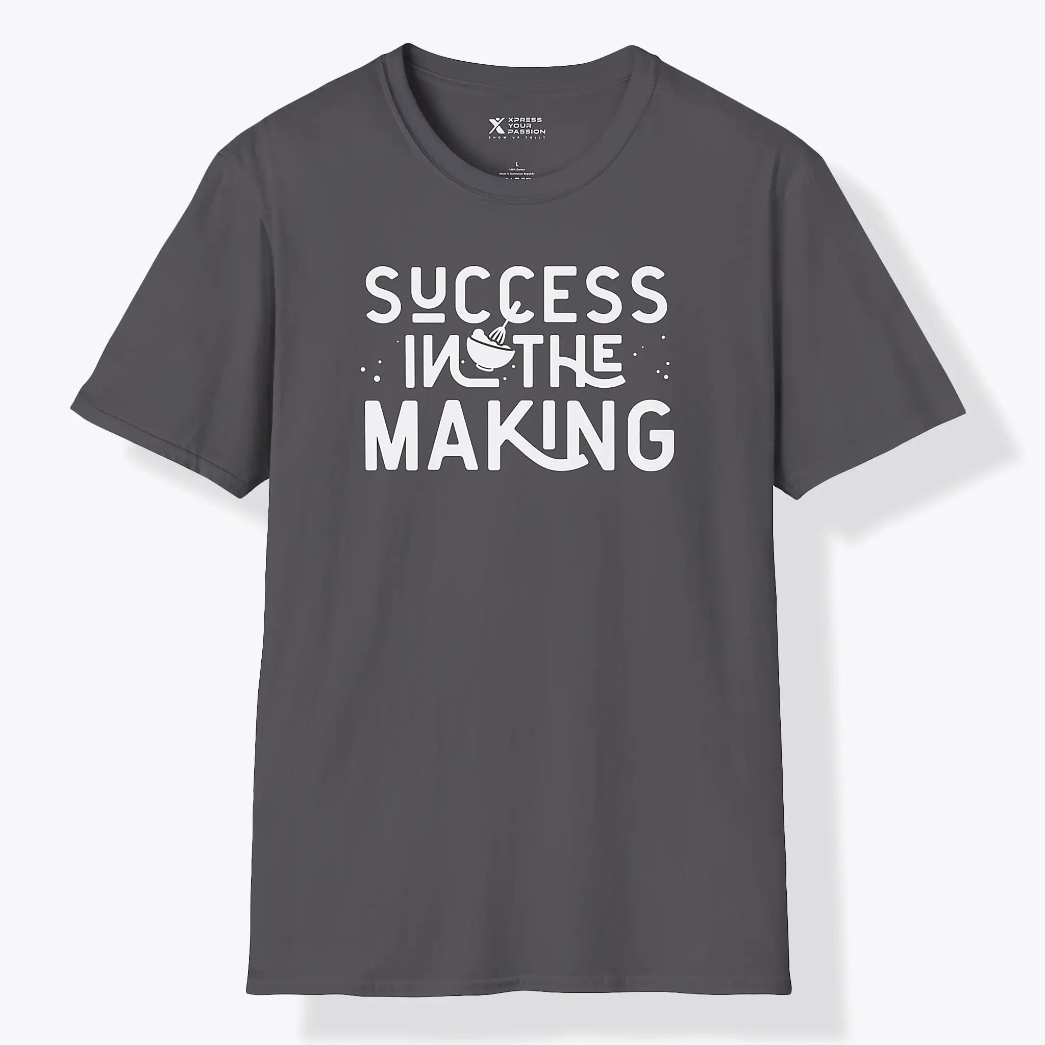 Xpress Your Passion Success In The Making T-Shirt Charcoal / S