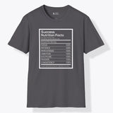 Xpress Your Passion Success Nutrition Facts T-Shirt Charcoal / S