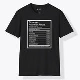 Xpress Your Passion Success Nutrition Facts T-Shirt Black / S