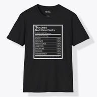 Xpress Your Passion Success Nutrition Facts T-Shirt Black / S