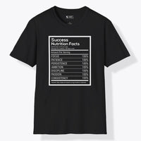Xpress Your Passion Success Nutrition Facts T-Shirt Black / S