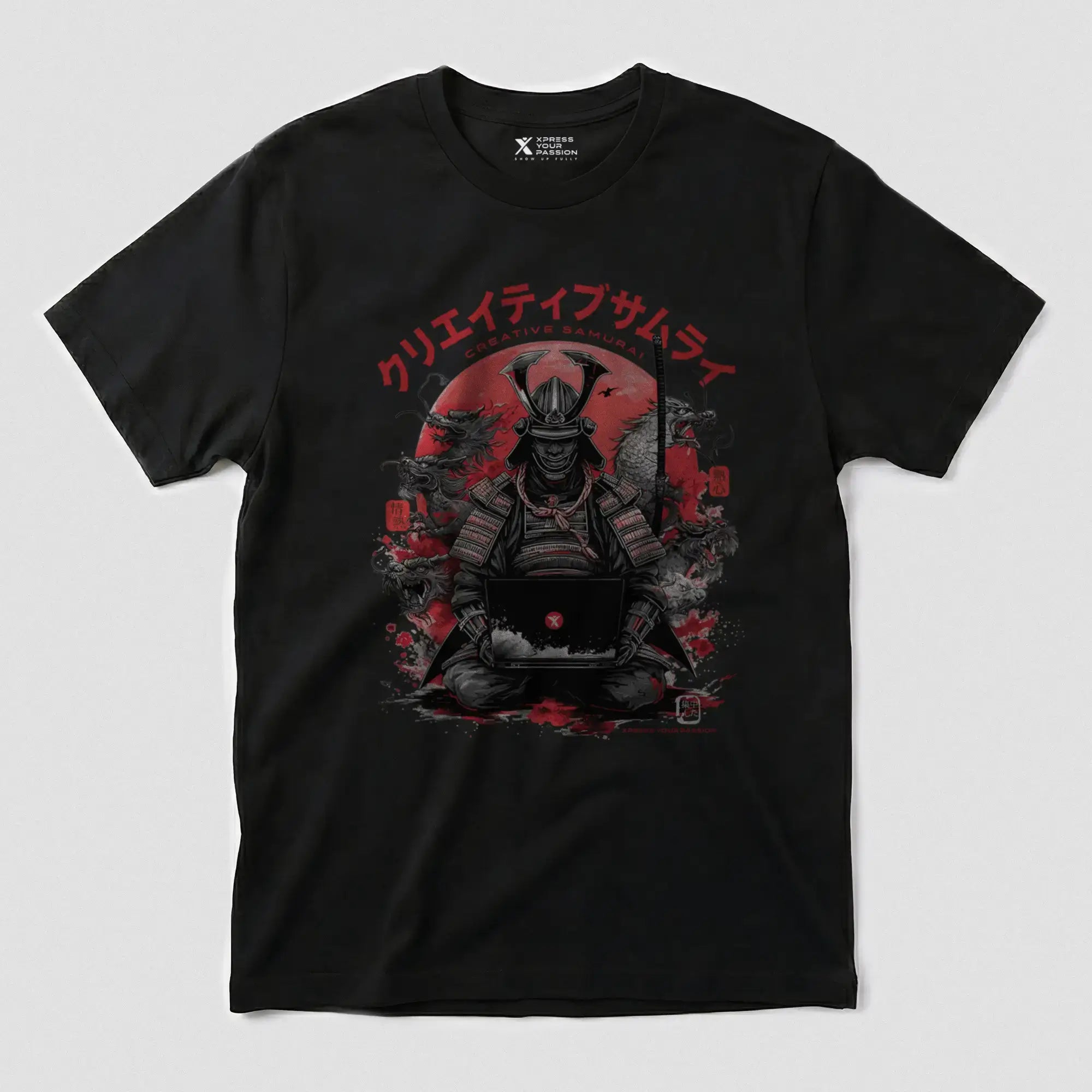 Xpress Your Passion Takashi | Creative Samurai T-Shirt Black / S