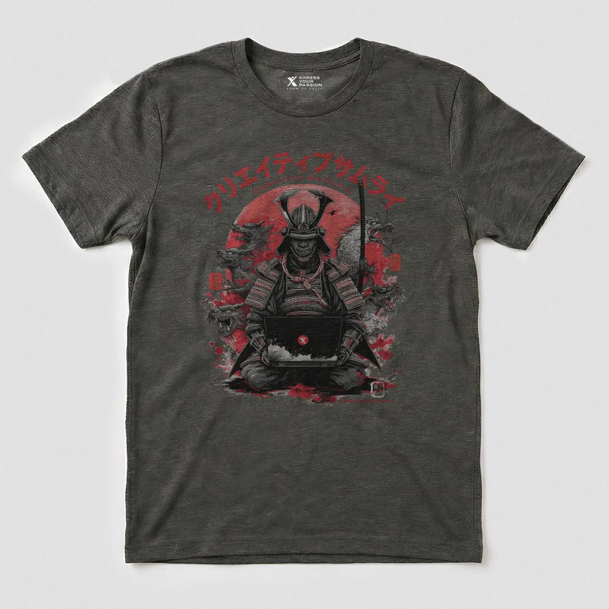 Xpress Your Passion Takashi | Creative Samurai T-Shirt Dark Heather / S