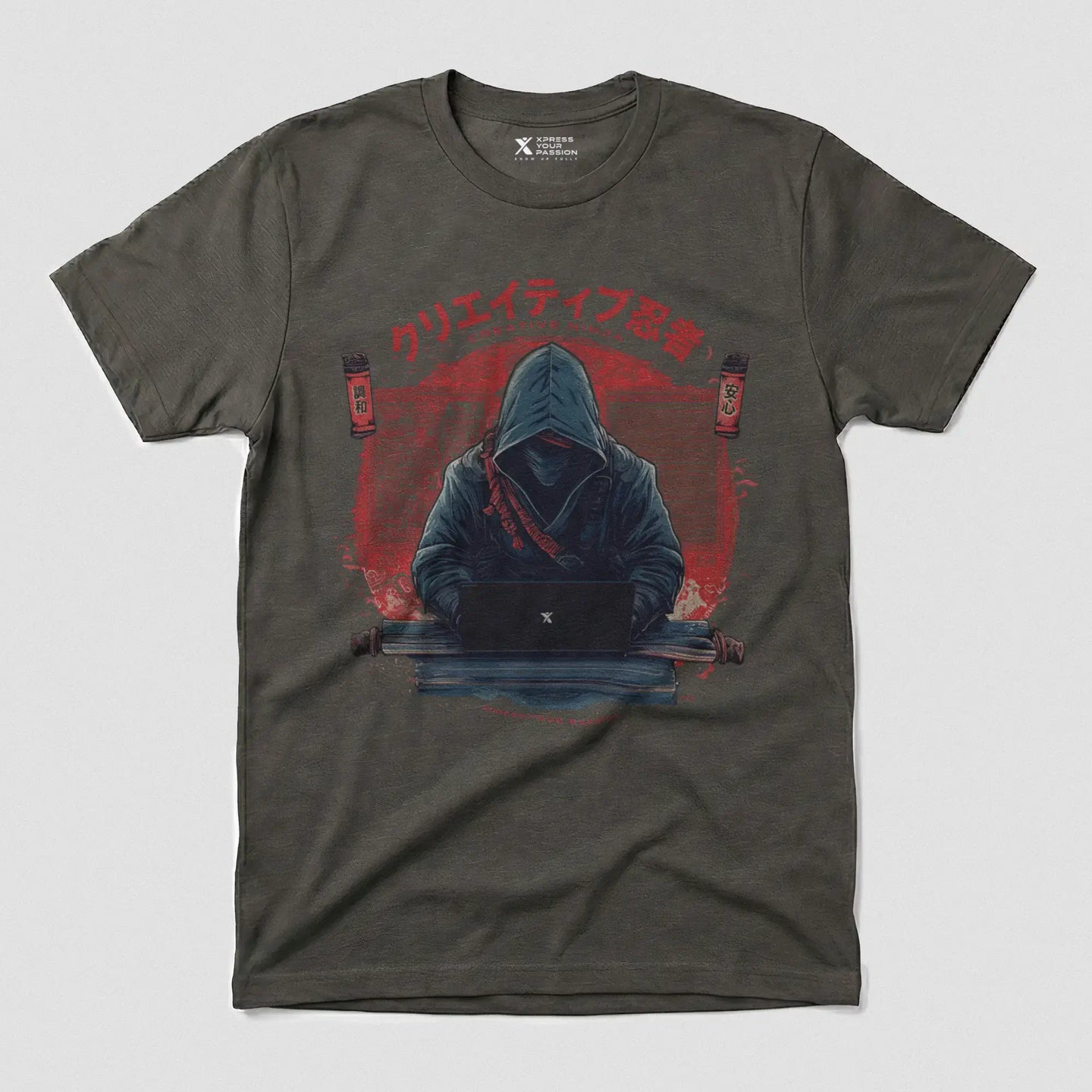 Xpress Your Passion Tatsuya | Creative Ninja T-Shirt Charcoal / S