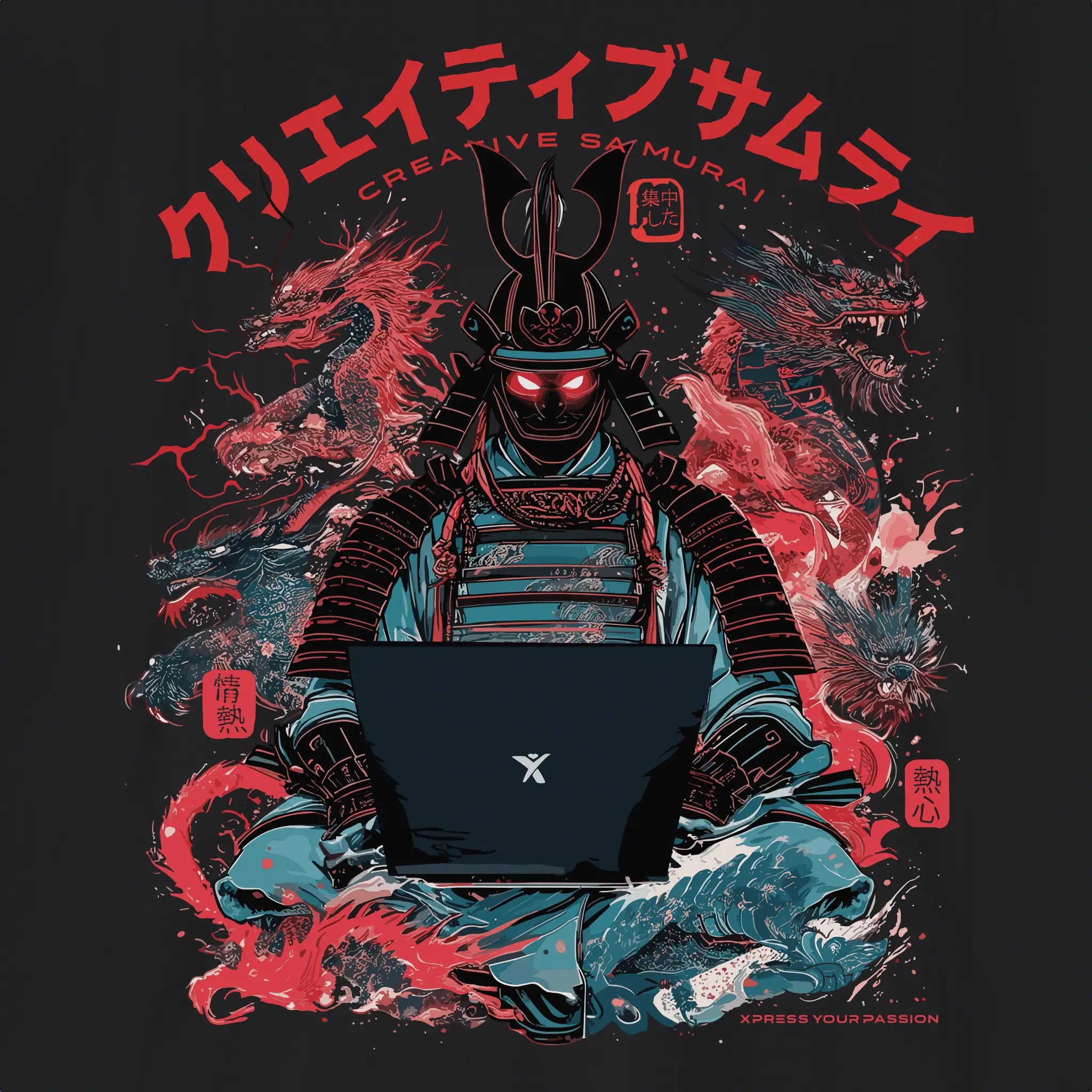 Xpress Your Passion Toshiro | Creative Samurai T-Shirt