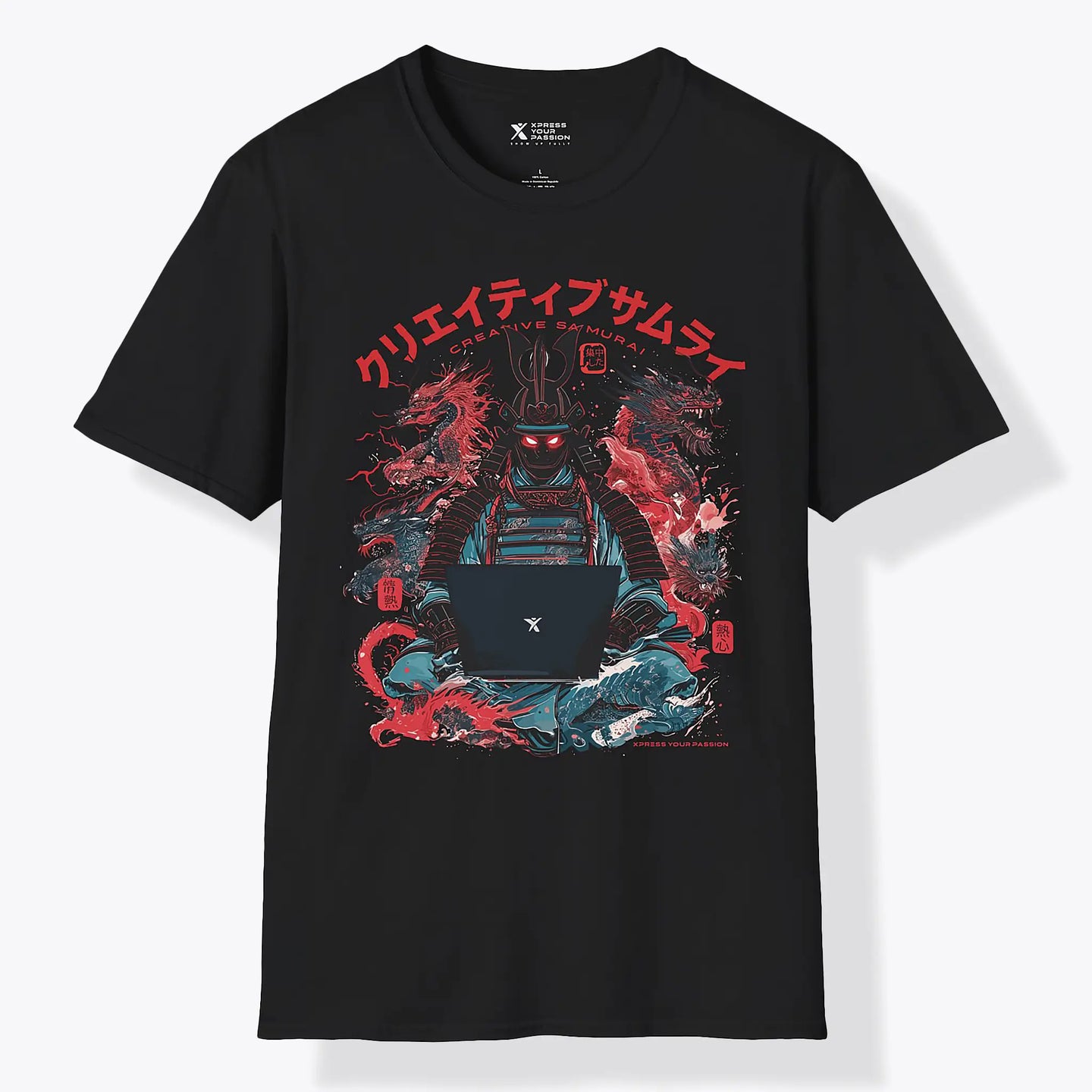 Xpress Your Passion Toshiro | Creative Samurai T-Shirt Black / S