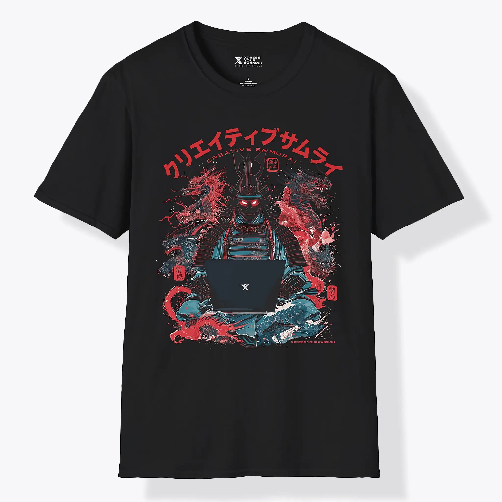 Xpress Your Passion Toshiro | Creative Samurai T-Shirt Black / S