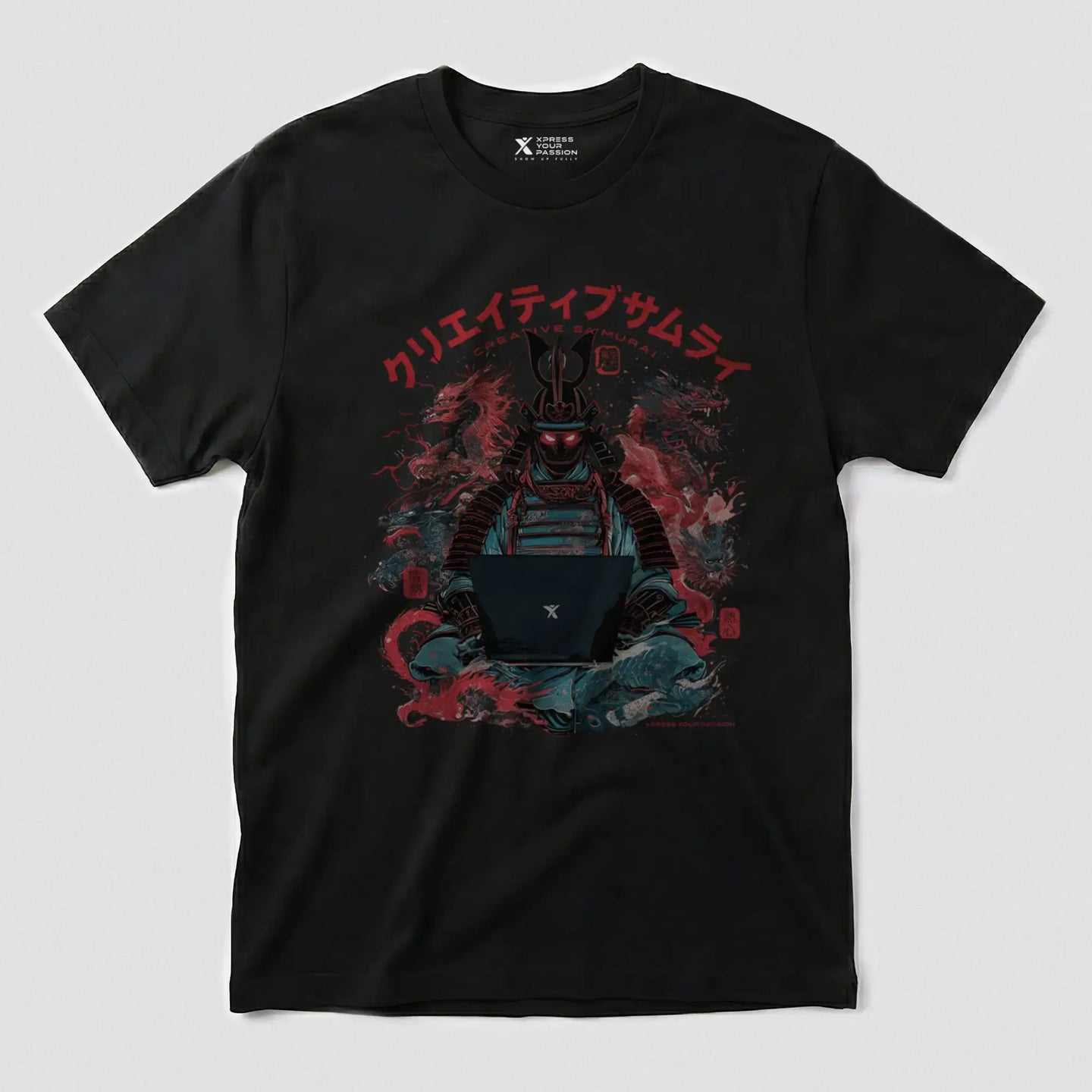 Xpress Your Passion Toshiro | Creative Samurai T-Shirt Black / S