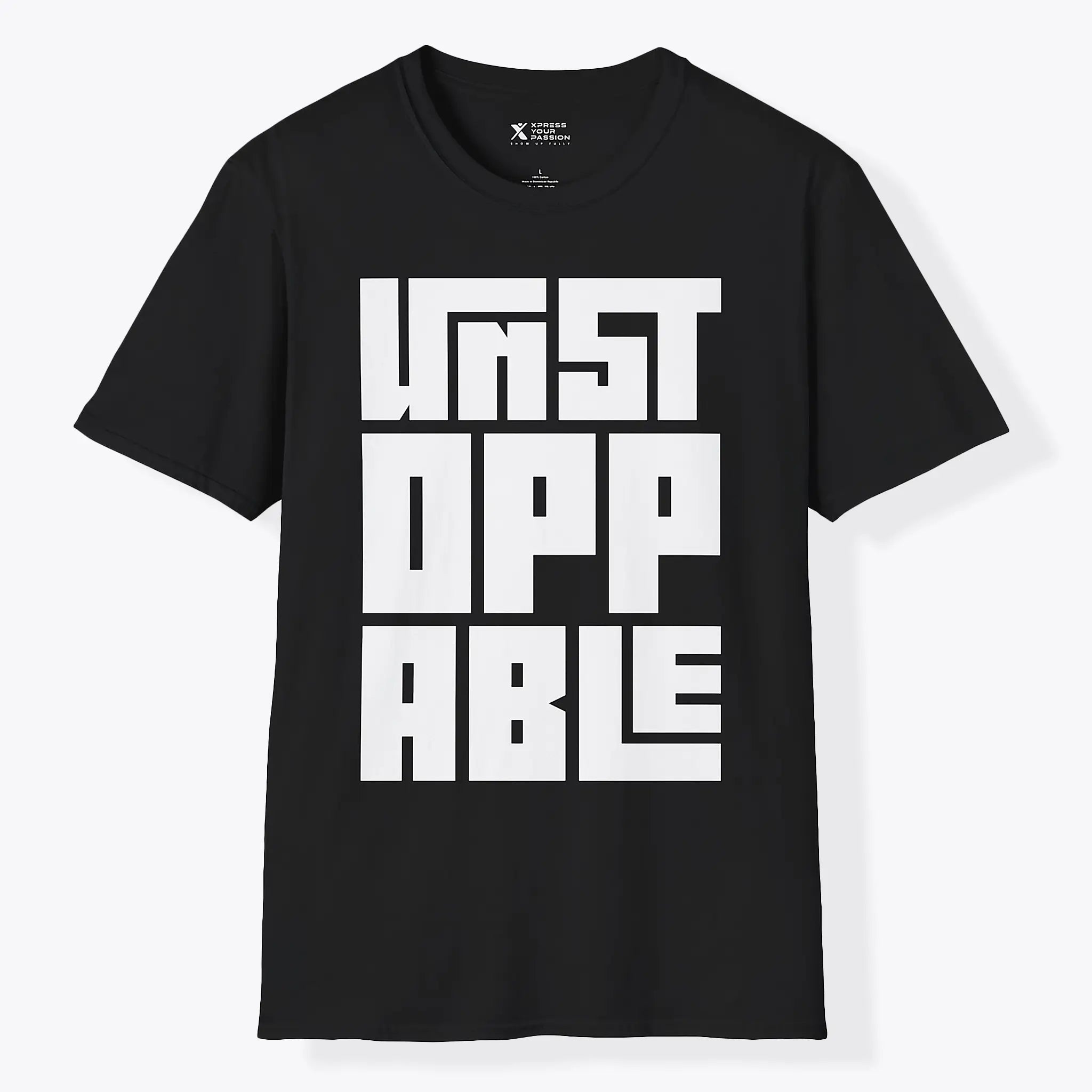 Xpress Your Passion Unstoppable | Bold T-Shirt Black / S