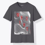 Xpress Your Passion Worthy T-Shirt | Between The Lines T-Shirt Charcoal / S