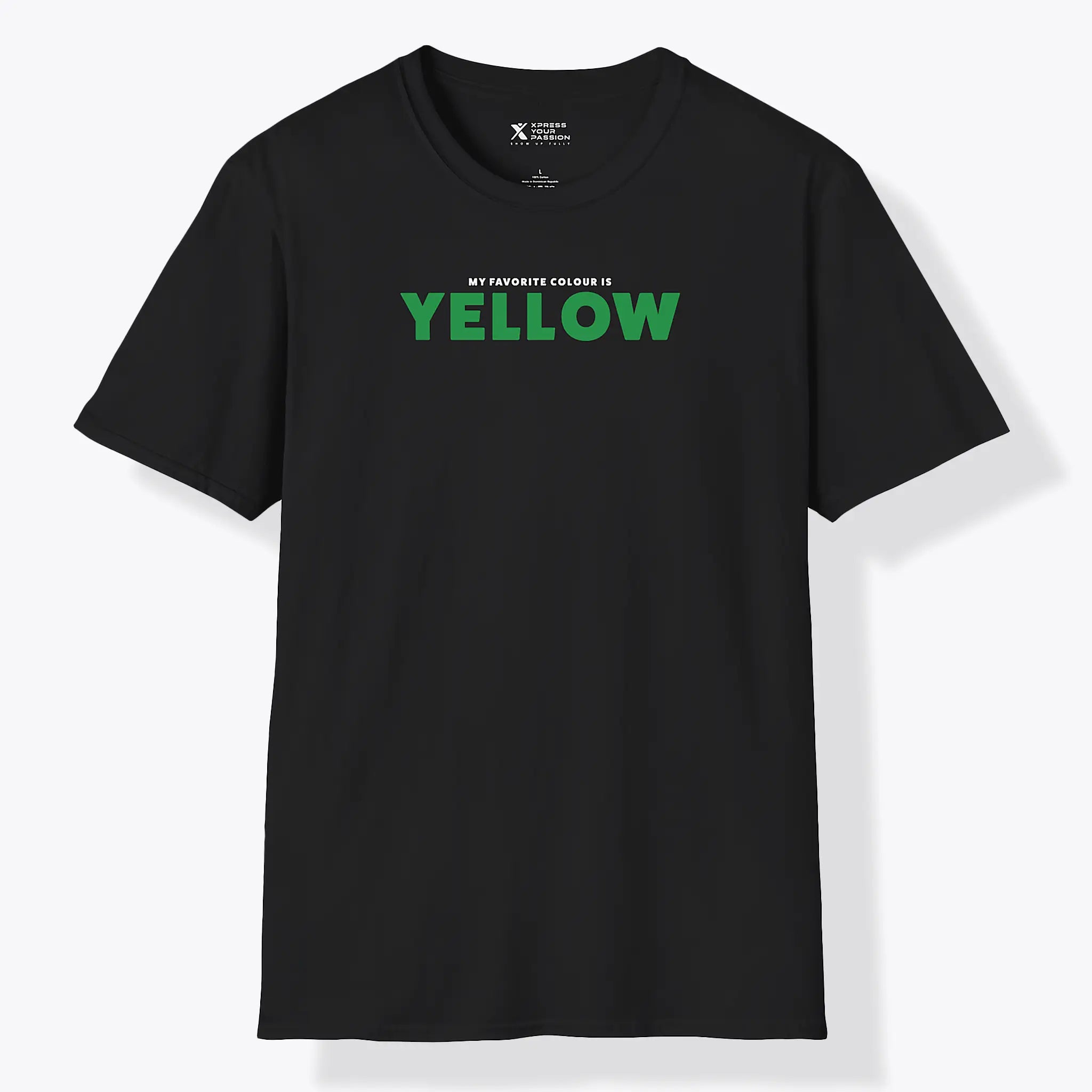 Xpress Your Passion Yellow Green T-Shirt Black / S