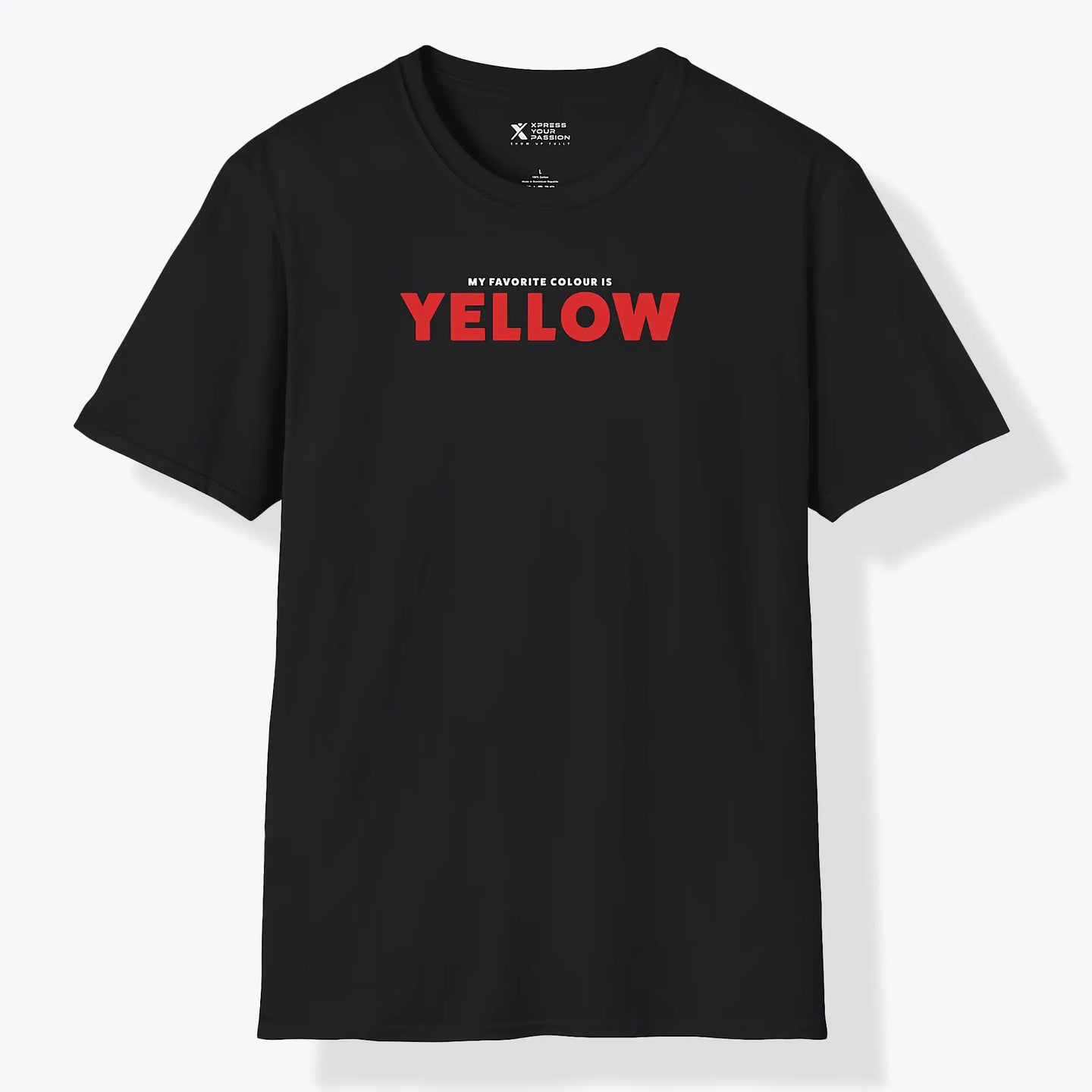 Xpress Your Passion Yellow Red T-Shirt Black / S