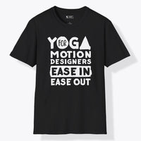 Xpress Your Passion Yoga For Motion Designers T-Shirt Black / S